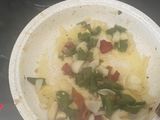 Lomo en trozos con salsa de verduras