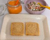 A picture of step 6 of Creamy High Protein Paneer Veggie Sandwich – Fireless & Nutritious in 15 Mins.
