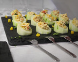 Foto del paso 5 de la receta: Pepinos rellenos de surimi con mango