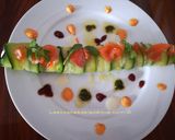 Foto del paso 1 de la receta: Canelón de calabacín relleno de mousse de queso con nueces, salmón y anchoas