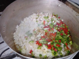 Pollo y fideos a la crema de leche que se me ocurrió a mí