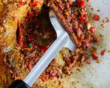 รูปขั้นตอนการทำที่ 3 ของ กะเพราหมูสับ+เนื้อสับผัดแห้ง เผ็ดร้อน 🔥🌶