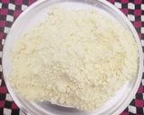 A picture of step 1 of Kesar kaju Mysore paak mithai.