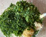 A picture of step 2 of Leftover rice fried dhokla.