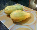 A picture of step 1 of Papaya magic.