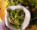 A picture of step 7 of Karaishutir Parota, hungcurd/ Green peas stuffed bread with hungcurd.
