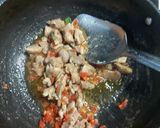 A picture of step 1 of Chicken cheese pasta with garlic bread.