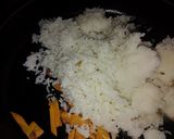 A picture of step 2 of Chinese stir fried rice.