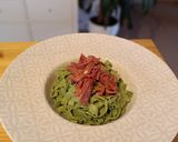 Foto del paso 6 de la receta: Tallarines verdes de espirulina (pasta fresca)