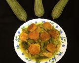A picture of step 11 of Dal Fritters in Ridge Gourd curry.