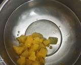 A picture of step 3 of Spinach,pumpkin and saffron bada with samak rice.