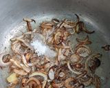 A picture of step 2 of Tarka rice.