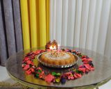 عکس مرحله 11 از دستور 🌼کیک هویج گردو(گاجرکا کیک)"با سس قهوه اسپرسو"(به مناسبت تولد کوکپد)🌼