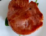 A picture of step 4 of My Muffin with Gammon, Pineapple + Poached Egg on Spinach.