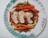 Pas rețetă Piept de pui pe pat de salată de linte verde cu fructe 4 fotografie