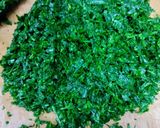 A picture of step 1 of Leafy vegetable Chana daal Cutlets.