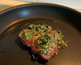 A picture of step 1 of Fresh Tuna (Steak) with Cilantro.