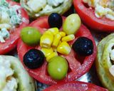 Une image de l'étape 3 de Salade de légumes farcis a la macédoine🍴.