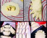 A picture of step 1 of Mawa puri.