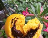 Foto langkah ke 3 dari resep Bakpao Labu Kuning isi Coklat.