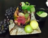 A picture of step 4 of Black Grapes Vineyard Mojito Mocktail.