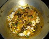 A picture of step 4 of Egg pulav.