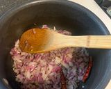 A picture of step 4 of Baingan Bharta.