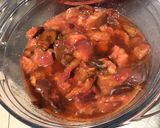 Une image de l'étape 5 de Compote de pêches jaunes et prunes d'ente à la vanille et orange sanguine.