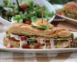 Gambar langkah 4 resipi Roti John.