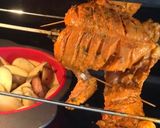 A picture of step 6 of Grilled tandoori chicken with grilled potatoes.