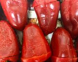 Foto del paso 4 de la receta: Pimientos rojos rellenos de arroz y carne