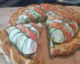 Une image de l'étape 9 de Ma tarte du soleil version pesto.