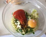 A picture of step 2 of Eggplant Meatballs with Cheese.