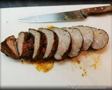 Foto del passaggio 5 della ricetta Filetto di maiale speziato al forno con peperoni