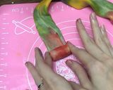 Hình bước làm 10 của món Bánh trung thu cầu vồng