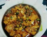 गोभी आलू मटर की सब्जी (gobi aloo matar ki sabzi recipe in Hindi) रेसिपी चरण 5 फोटो