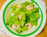 A picture of step 6 of Salad “Caesar” with shrimp 🦐.