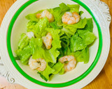 A picture of step 6 of Salad “Caesar” with shrimp 🦐.