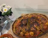 صورة لخطوة 6 من وصفة صينية الدجاج مع الخضراوات 🥦🥕🥔🍗🍅