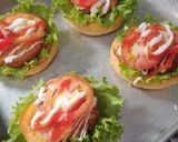 A picture of step 4 of Simple Homemade Chicken Burger.