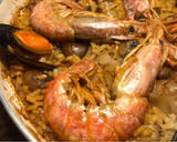 Foto del paso 22 de la receta: Paella de marisco en sartén, con caldo dashi, (Japón), paso a paso