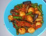 Foto langkah ke 7 dari resep Balado telur puyuh buncis terong ala anak kost.