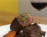 Foto del paso 7 de la receta: Bife de chorizo relleno con hongos y vegetales glaseados