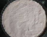 A picture of step 4 of Strawberry Jello Mousse Cake.
