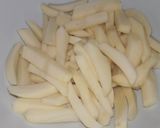 A picture of step 1 of Fried chips/frenchfries #4weekschallenge.