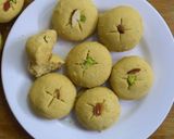 A picture of step 6 of Besan Nankhatai.