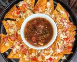 Easy Cheesy nachos with salsa dip recipe step 13 photo