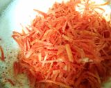 A picture of step 2 of Gajar ka halwa.