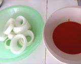 Foto del paso 1 de la receta: Búfalo rings aros de cebolla picosos