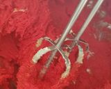 A picture of step 3 of Red Velvet Cookies.